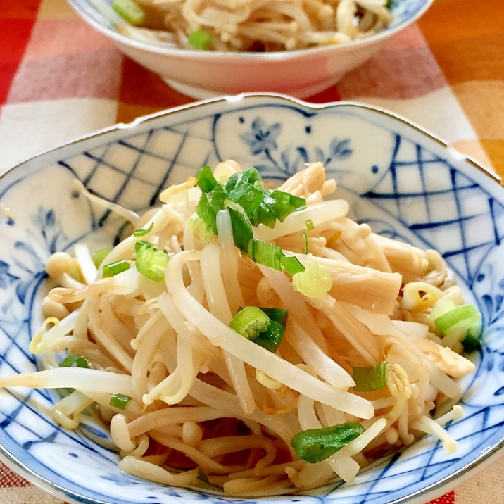 レンジでチン♫もやしとえのきのポン酢和え